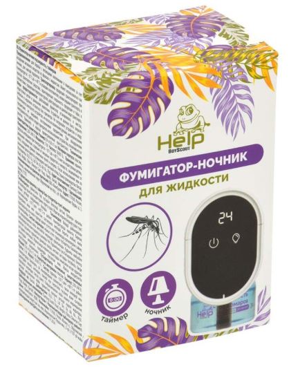 HELP Фумигатор-ночник под жидкость с таймером /12 80555